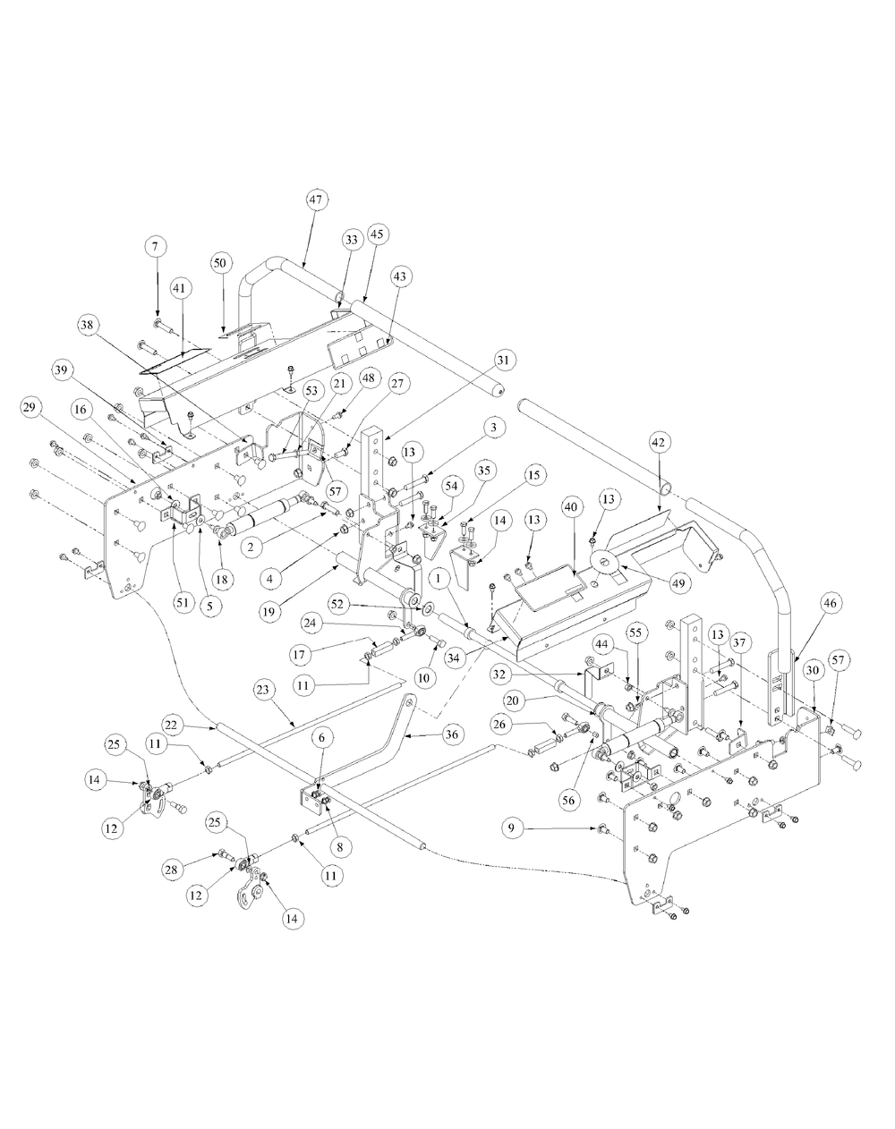 Control Assembly Diagram and Parts List for M60-KH (53AB5BDX150-27-HP)(2003) Cub Cadet Lawn Tractor